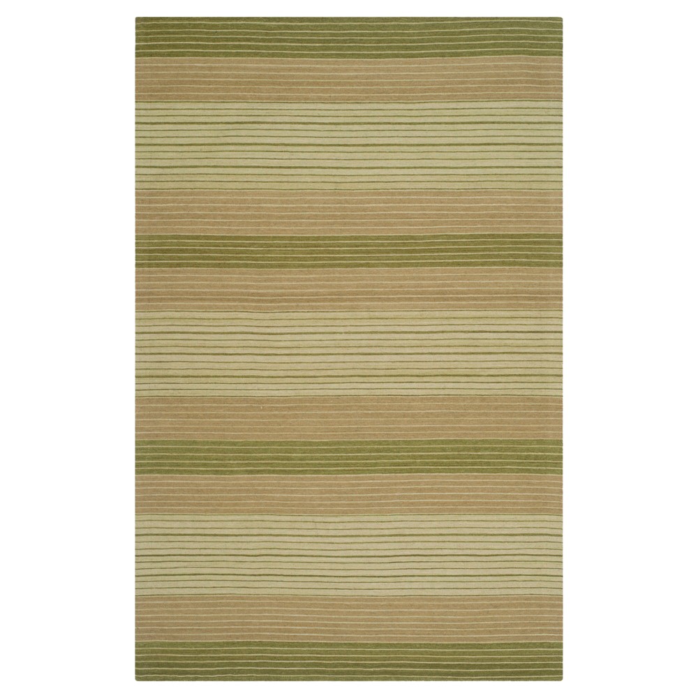 Green Stripes Woven Area Rug - (5'x8') - Safavieh