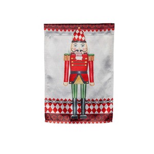 Evergreen Garden Flag Christmas Nutcracker Lustre Double Sided Indoor Outdoor Decor 18" x 12.5" - 1 of 2