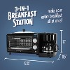 Nostalgia 3-in-1 Retro Breakfast Station - Includes 5 Cup Coffee Maker, Non-Stick Ceramic Griddle, and 4-Slice Toaster Oven - 2 of 4
