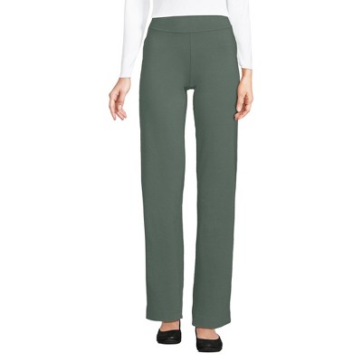 Lands' End Women's Starfish Mid Rise Straight Leg Pants