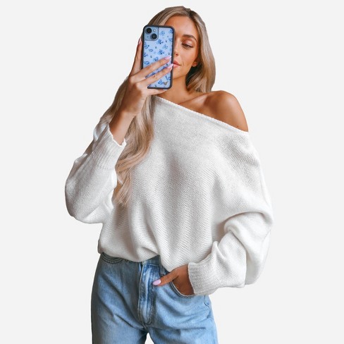 Target off shoulder outlet sweater