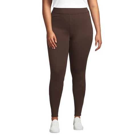 Lands' End Women's Plus Size High Rise Serious Sweats Pocket Leggings - 1x  - Forest Moss : Target