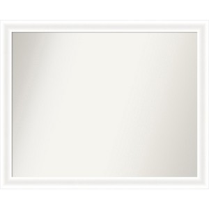 Amanti Art Oliver Narrow Non-Beveled Wood Framed Bathroom Vanity Wall Mirror - 1 of 4