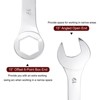 Unique Bargains High Carbon Steel Metric Offset 6-Point End and Angled Open-End Thin Combination Wrench - 4 of 4
