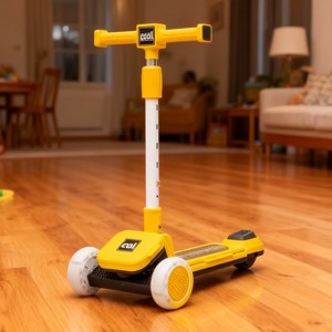 Angel Sar Kids 3-Wheel Scooter, Buildable Blocks Design with PU Flashing Wheels, Adjustable Handlebar for Ages 3-9 - 1 of 4