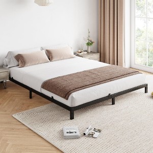 Twin Bed Frame, 6 Inch Heavy Duty Metal Twin Size Platform Bed Frame with Steel Slat Support - 1 of 4