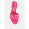 Lust Look Braided Satin Block Women Sandals - 4 of 4