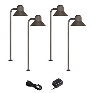 John Timberland Jayce Bronze 6-Piece LED Landscape Path Light Set - 1 of 4
