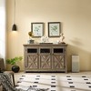 VYNXARIA Farmhouse Sideboard Buffet Cabinet with 3 Doors - Versatile Storage Solution - 3 of 4