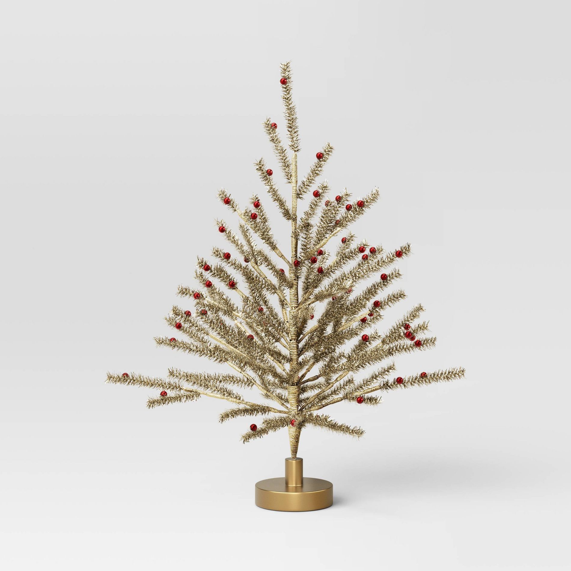 24" Decorated Gold Tinsel Artificial Christmas Tree - Threshold™