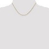 Black Bow Jewelry 1.4mm, 14k Yellow Gold, Diamond Cut Solid Cable Chain Necklace - 2 of 4