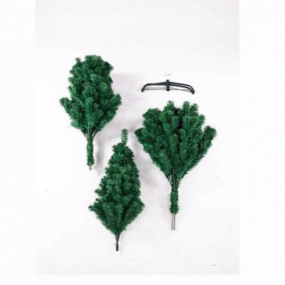 GlasFlength Artificial Trees Premium PVC Full Christmas Tree with Iron Stand Fashion Design for Holiday Decor, Green, 43.3"*43.3"*70.9"