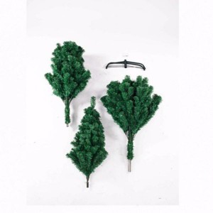 GlasFlength Artificial Trees Premium PVC Full Christmas Tree with Iron Stand Fashion Design for Holiday Decor, Green, 43.3"*43.3"*70.9" - 1 of 4