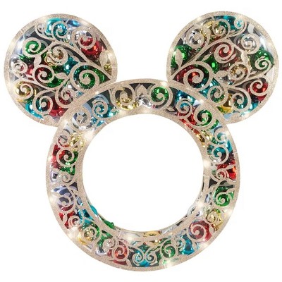 Discount Mickey Mouse LED Lighted Wreath