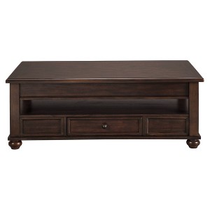 Signature Design by Ashley Barilanni Coffee Table with Lift Top Dark Brown - 1 of 4