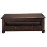 Barilanni Coffee Table with Lift Top Dark Brown - Signature Design by Ashley