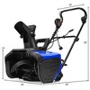 15Amp Corded Snow Blower w/ 180°Chute Rotation & 2 Transport Wheels Red\Blue - 3 of 4