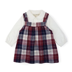 Hope & Henry Layette Baby Girl Long Sleeve Bodysuit and Jumper Set, Infant - 1 of 4