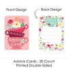 Big Dot of Happiness Floral Let's Par-Tea - Wish Card Garden Tea Party Baby Shower or Bridal Shower Activities - Shaped Advice Cards Game - Set of 20 - 3 of 4