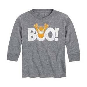 Boys' - Garfield - Garfield Boo Long Sleeve Graphic T-Shirt - 1 of 4