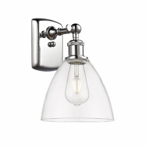 Bristol Glass - 1 Light Wall Sconce In Industrial Style-11.25 Inches Tall and 8 Inches Wide - 1 of 1