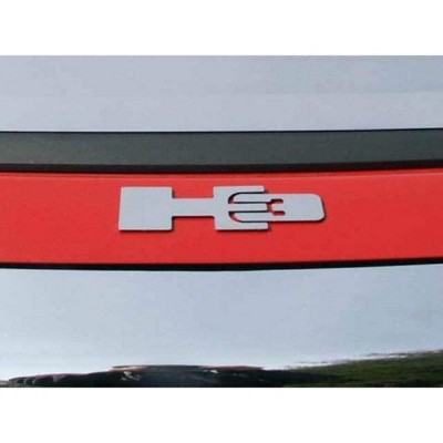 QAA is Compatible with 2006-2009 Hummer H3 2 Piece Stainless Letter Graphics, H3 Emblem HV46308