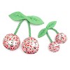 Cherries Jubilee Squeaky Plush Dog Toy - The Worthy Dog - 4 of 4