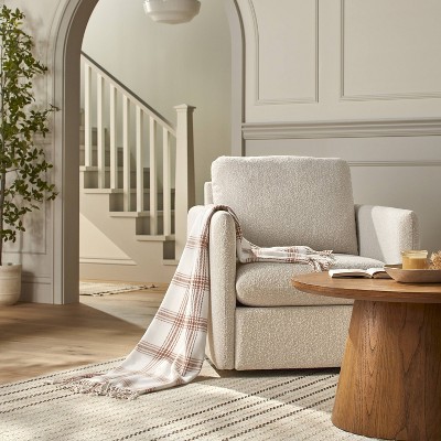 Plaid Woven Throw Blanket Blush/Cream - Hearth &#38; Hand&#8482; with Magnolia_0