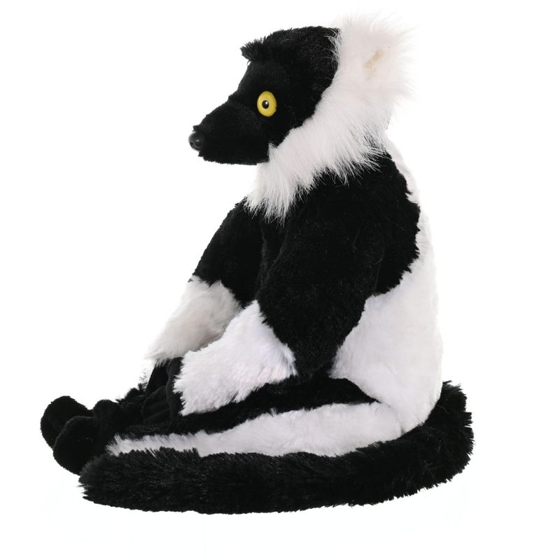 Wild Republic Cuddlekins Black & White Ruffed Lemur Stuffed Animal, 12 Inches, 3 of 6