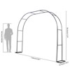 Garden Arch Trellis for Climbing Plants,9.8ft W X 7.2 ft H Metal Wedding Arches for Ceremony Garden Arbor Indoor Garden Arches - 2 of 4