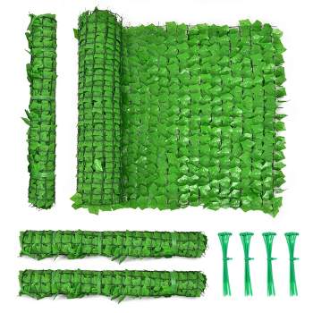 ULAND Artificial Hedges Panels, Boxwood Greenery Ivy Privacy Fence Screening, Home Garden Outdoor Wall Decoration, Pack of 6pcs 20 inchx20 inch