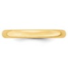Black Bow Jewelry 2mm to 6mm 10K Yellow Gold Lightweight Domed Comfort Fit Band - 2 of 4