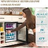 AMERLIFE Farmhouse Coffee Bar Cabinet with Beverage Refrigerator Cooler, 47" Wine Bar Dining Room, White - 4 of 4