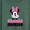 Women's - Disney - Mama Mouse Minnie Lightweight French Terry Wide Neck Long Sleeve Shirt - 2 of 4