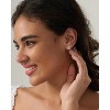 Cubic Zirconia Earrings - 14K Gold Plated Cubic Zirconia CZ Wedding Earrings for Women Bridal Bridesmaid - 2 of 4