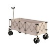 Extended Folding Wagon Carts With 220Lbs Weight Capacity, Heavy Duty Folding Utility Garden Cart With Big All-Terrain Beach Wheels-Cuddlewood - 2 of 4