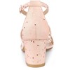 Allegra K Women's Breezy Glitter Opened Toe Crisscross Strap Chunky Sandals - 3 of 4
