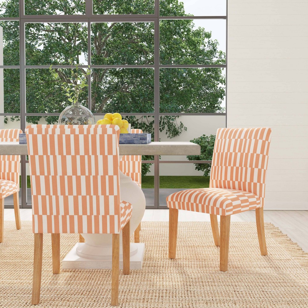 Photos - Chair Skyline Furniture Hendrix Dining  Striped Jump Peach