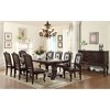 Faux Leather Button Tufted Side Chair (Set of 2) with Nail Head Trim, Scrollwork Detail and Elegant Design - 2 of 2