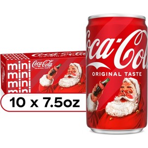 Coca-Cola Soda - 10pk/7.5 fl oz Mini-Cans - 1 of 4