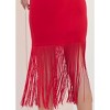 VENUS Womens High Neck Fringe Dress - 4 of 4