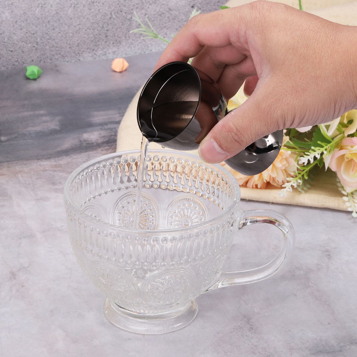 Unique Bargains Home Use Stainless Steel Cocktail Jigger with Measurements - thumbnail 8