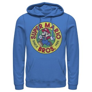 Men's Nintendo Mario Walk Circle 1985 Pull Over Hoodie - 1 of 3