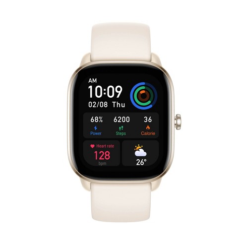 Amazfit GTS 4 Mini Smartwatch - Moonlight White