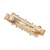 Unique Bargains Fashion Wave Hair Clips Gold Tone 1 Pc - 4 of 4