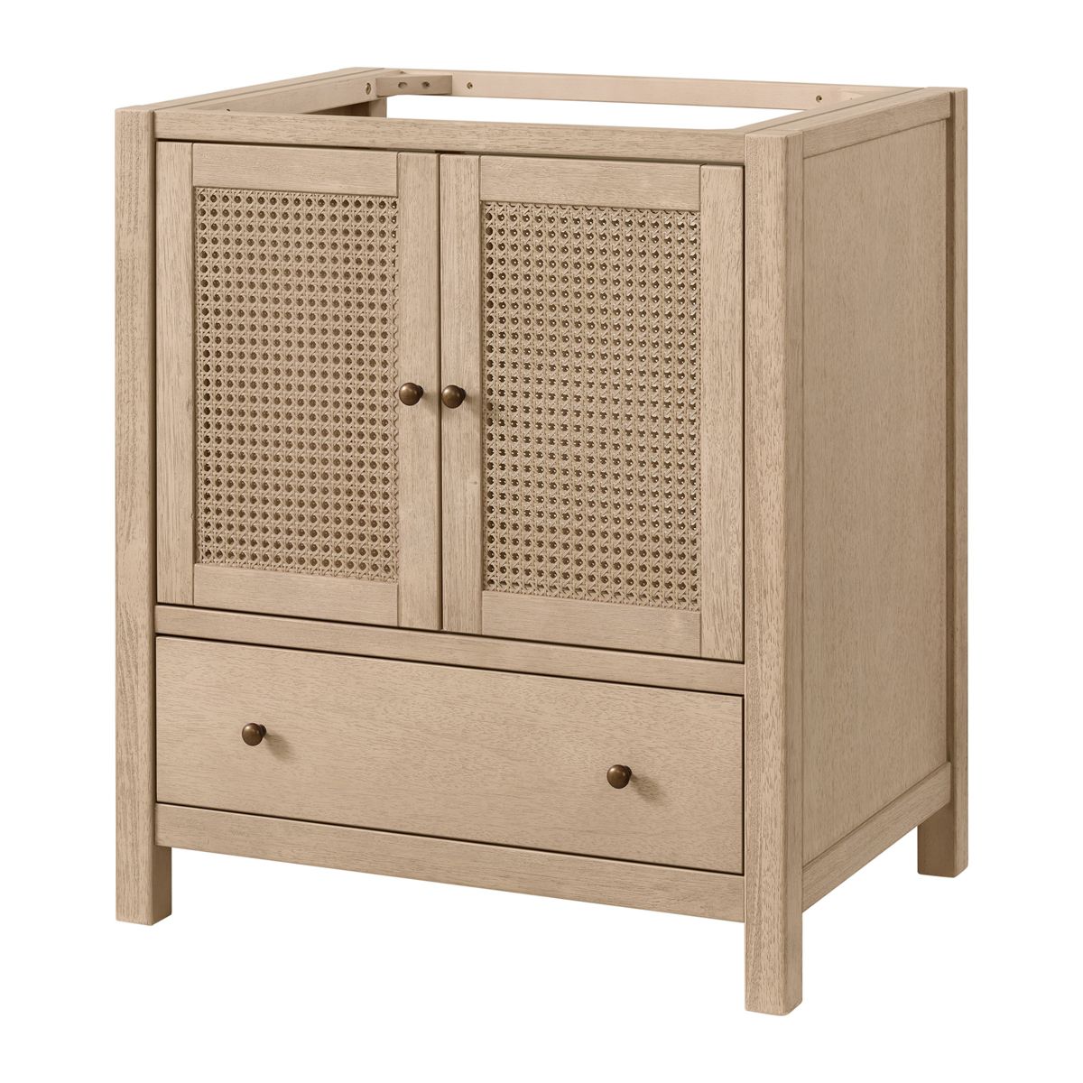Alaterre Furniture Lucca Bathroom Vanity - Freestanding Cabinet Without Top