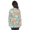 White Mark Women's Vibrant Boho Swing Top - 3 of 4