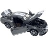 2007 Ford Shelby GT500 Alloy Gray Metallic with White Stripes "Shelby Collectibles" Series 1/18 Diecast Model Car by ACME - 2 of 4