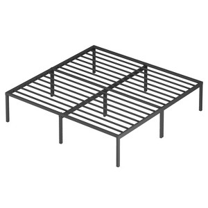 BestMassage 18 Inch Bed Frame High Metal Platform Bed Frame(Black) - 1 of 4