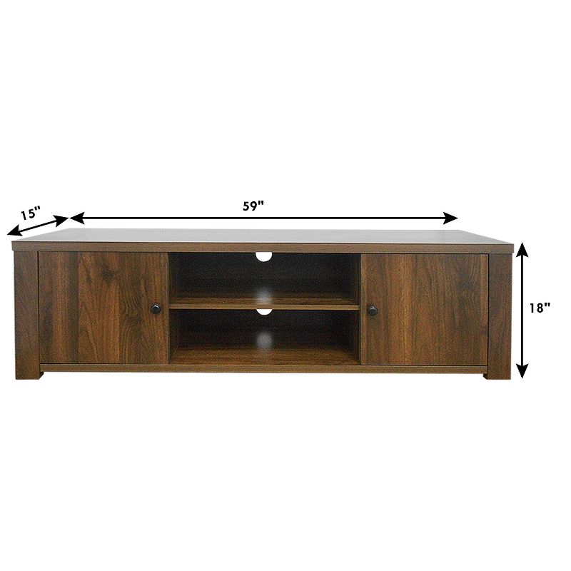 Costway TV Stand for TV's Up to 65''  w/Storage Cabinets & Shelves, 2 of 11